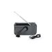 Radio Solar de Emergencia 2000mAh Linterna LED + SOS Radio Solar de Emergencia 2000mAh Linterna LED + SOS Gris Azul