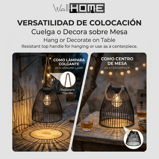 Lanterna solar grande Well Home Lanterna solar grande Well Home