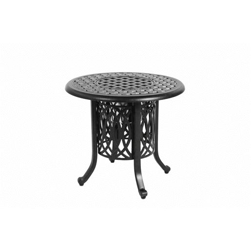 Mesa auxiliar de exterior - com compartimento para gelo, pés ajustáveis, pequena - bronze