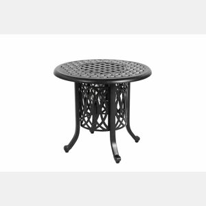 Mesa auxiliar de exterior - com compartimento para gelo, pés ajustáveis, pequena - bronze