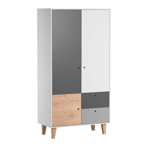 Quarto completo berço evolutivo cómoda muda-fraldas roupeiro Vox Concept Madeira