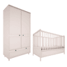 Berço evolutivo 70x140 e roupeiro 2 portas Wood Luck Gabriel Cachemira