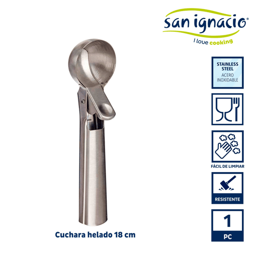 Colher de sorvete em aço inoxidável da coleção KINVARA