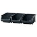 Conjunto de contenedores de almacenamiento Conjunto de contenedores de almacenamiento Negro