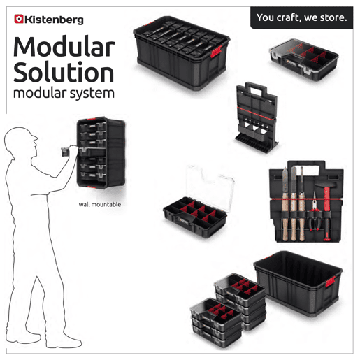 Cesta de ferramentas modular Kistenberg