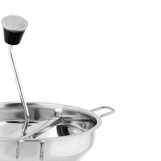 Moedor de alimentos em aço com 3 discos, 20 cm, coleção KINVARA