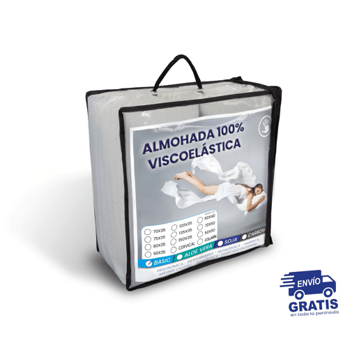 Conjunto de 2 almofadas Visco Basic da SonnoMattress 90x35 Conjunto de 2 almofadas Visco Basic da SonnoMattress 90x35