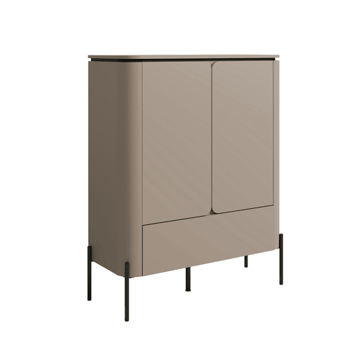 Aparador 2 portas 1 gaveta Junon Taupe
