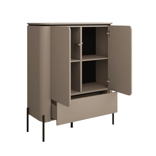 Aparador 2 portas 1 gaveta Junon Taupe