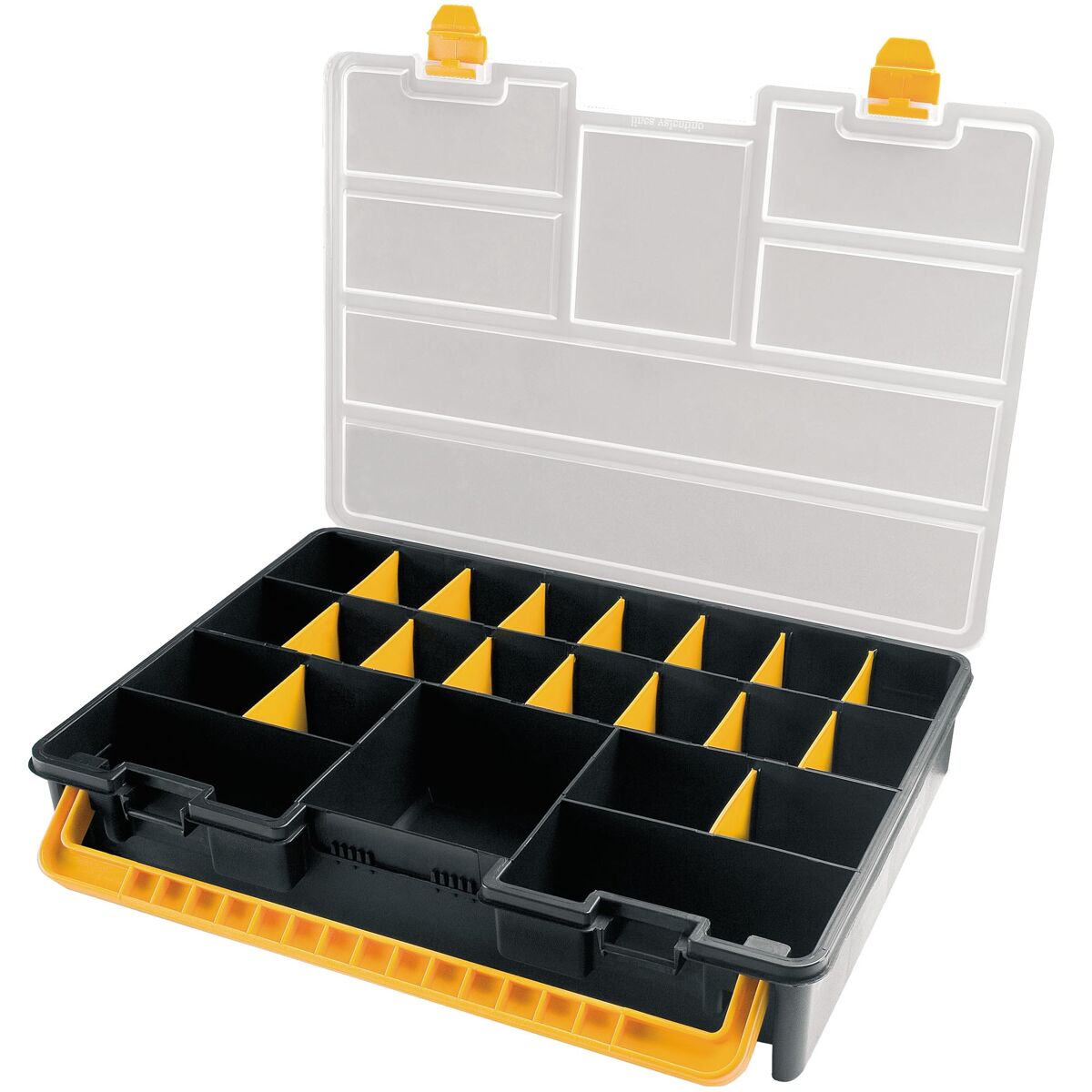 Organizador de plástico con separadores extraíbles