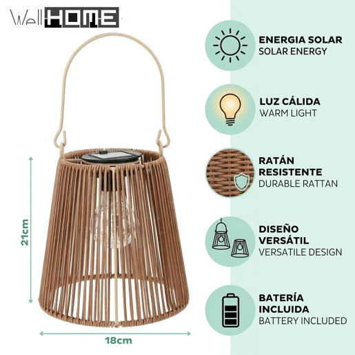 Lanterna solar natural Well Home