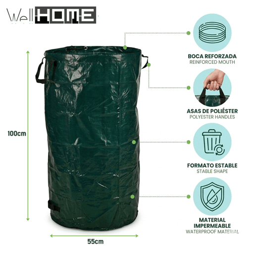 Saco para resíduos de jardim Well Home