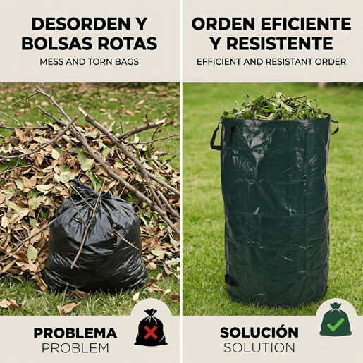 Saco para resíduos de jardim Well Home