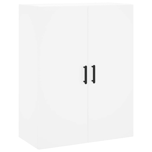 Armário alto - Bufete - Móvel de apoio 69,5x34x180 cm derivados de madeira branco pt663