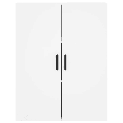 Armário alto - Bufete - Móvel de apoio 69,5x34x180 cm derivados de madeira branco pt663