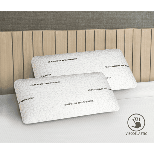 Conjunto de 2 almofadas Visco Carbon da SonnoMattress 90x35 Conjunto de 2 almofadas Visco Carbon da SonnoMattress 90x35