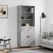 Aparador alto - Mueble de almacenamiento Aparador alto - Mueble de almacenamiento Gris