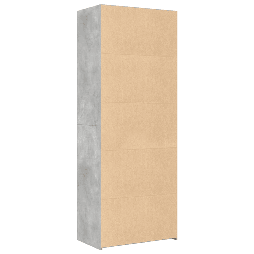 Armário alto - Bufete - Móvel de apoio 70x41x185 cm derivados de madeira cinza cimento pt1283
