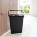 Cubo para sistema de reciclaje KEDEN. Cubo para sistema de reciclaje KEDEN. Negro