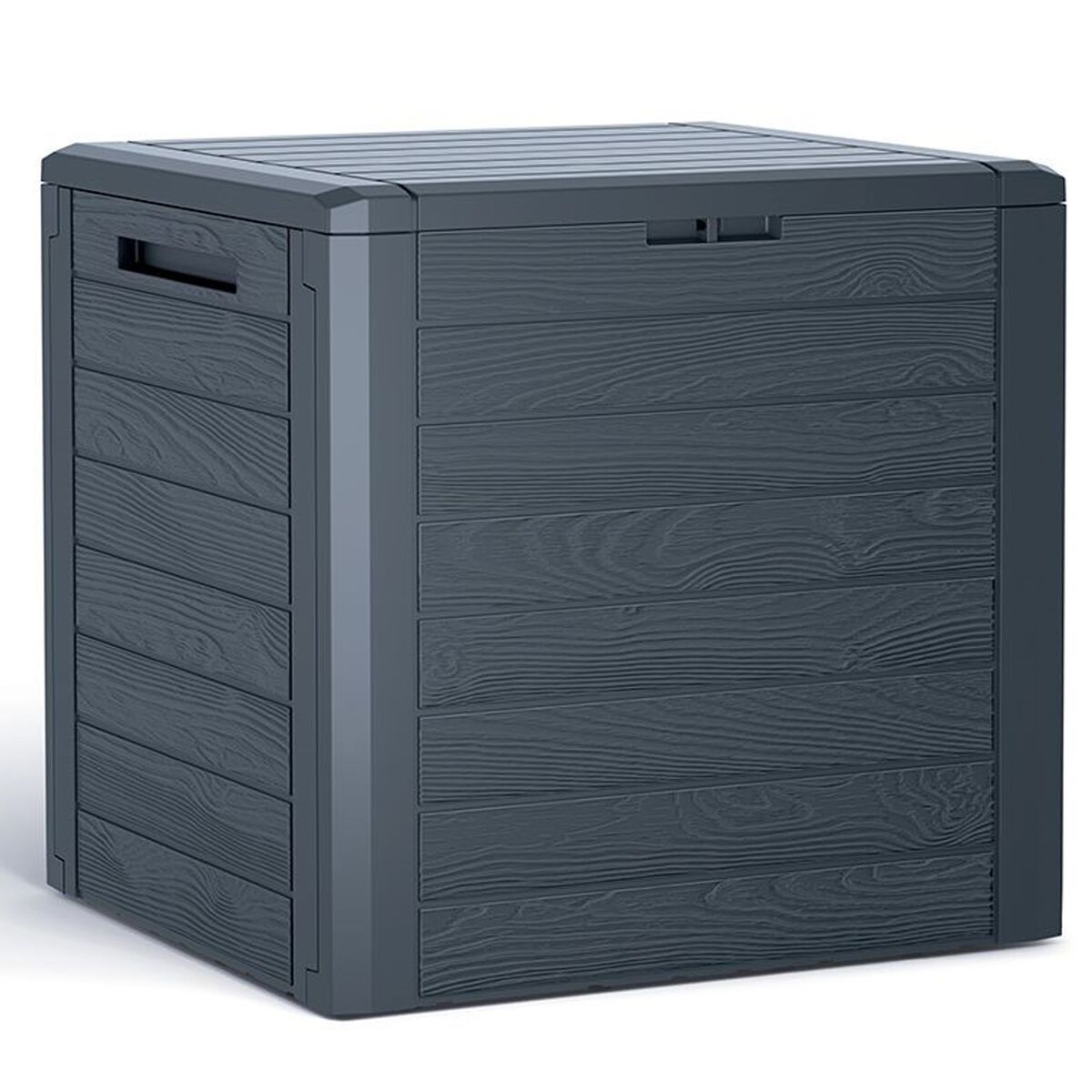 Baúl de jardín woodebox 140l., dimensiones (mm) 585x460x550, color antracita
