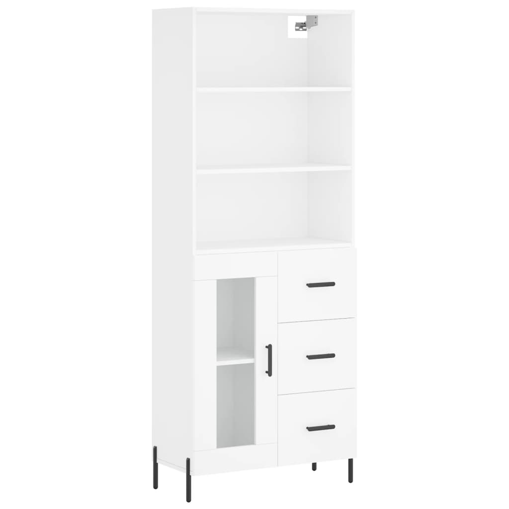 Aparador alto - Mueble de almacenamiento 69 Blanco