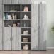 Aparador alto - Mueble de almacenamiento 40 Aparador alto - Mueble de almacenamiento 40 Roble/ Gris