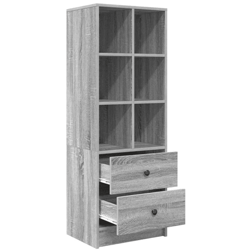 Aparador - Bufete - Móvel de apoio com gaveta Cinza Sonoma 45,5 x 34 x 127 cm pt377