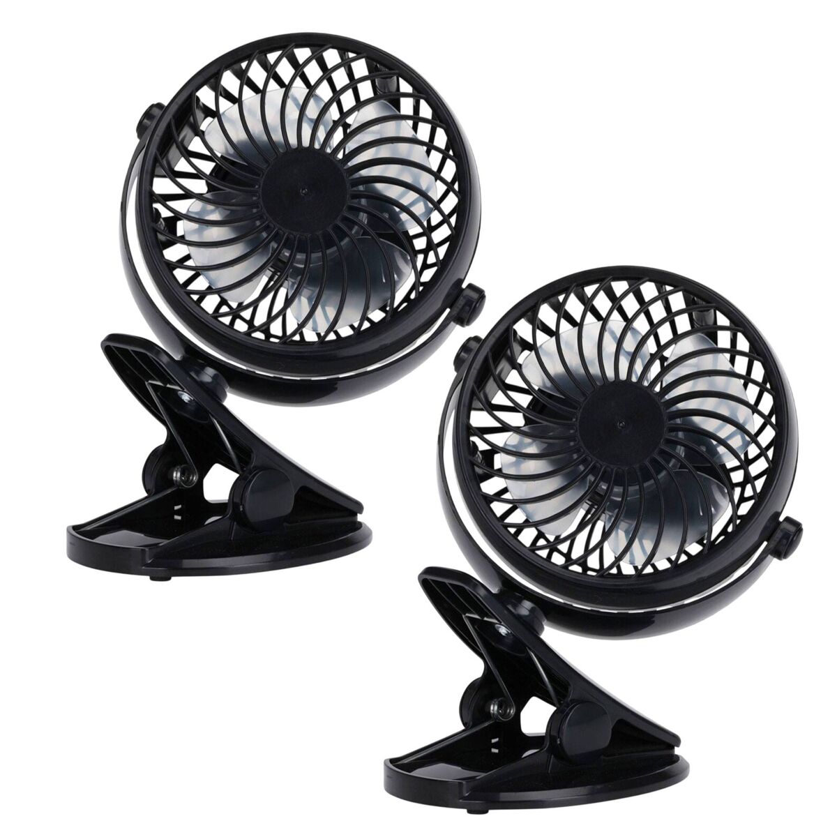 Well Home Juego de 2 Ventiladores de mesa
