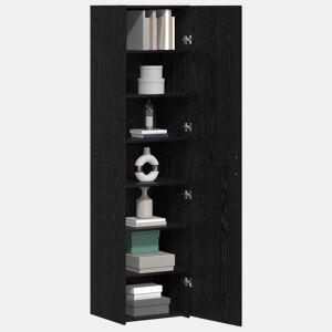 Aparador - Bufete - Móvel de apoio 2 pcs Carvalho Preto 45 x 42,5 x 185 cm pt252