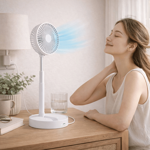Conjunto de 4 ventiladores de mesa Well Home Conjunto de 4 ventiladores de mesa Well Home
