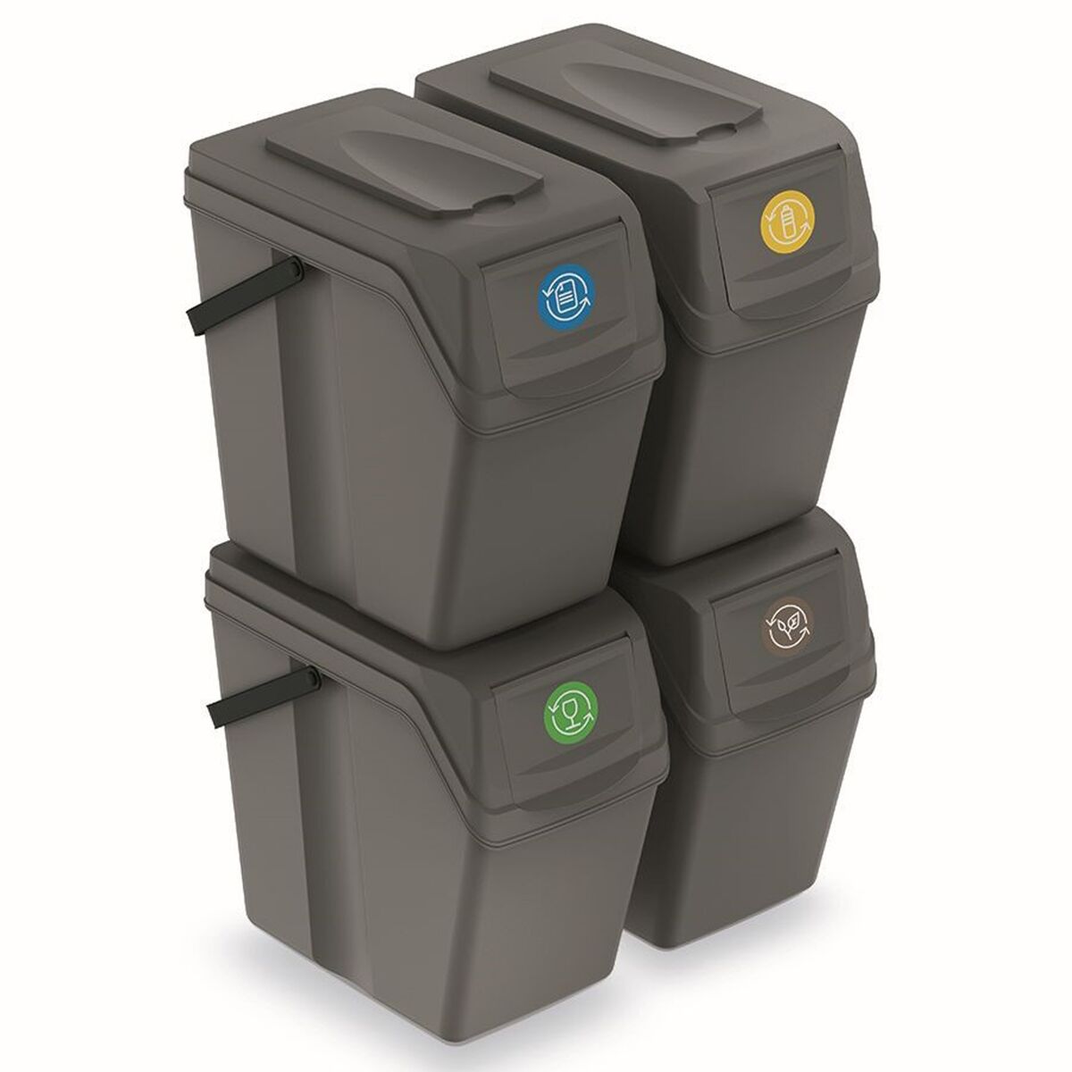Set de 4 cubos de basura