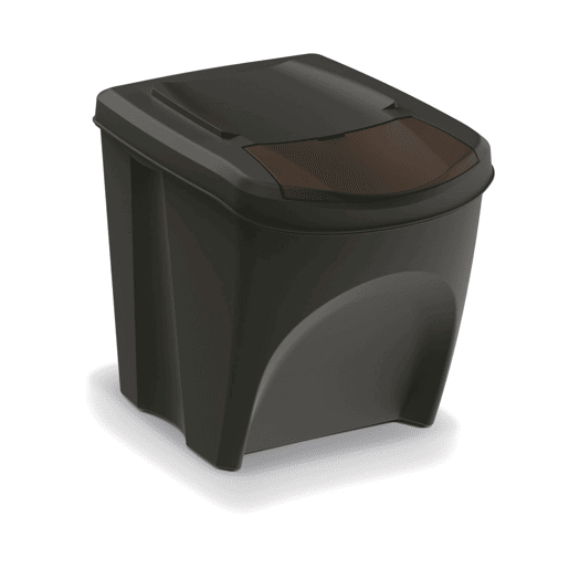 Conjunto de 4 latas de lixo KEDEN SORTIBOX Conjunto de 4 latas de lixo KEDEN SORTIBOX