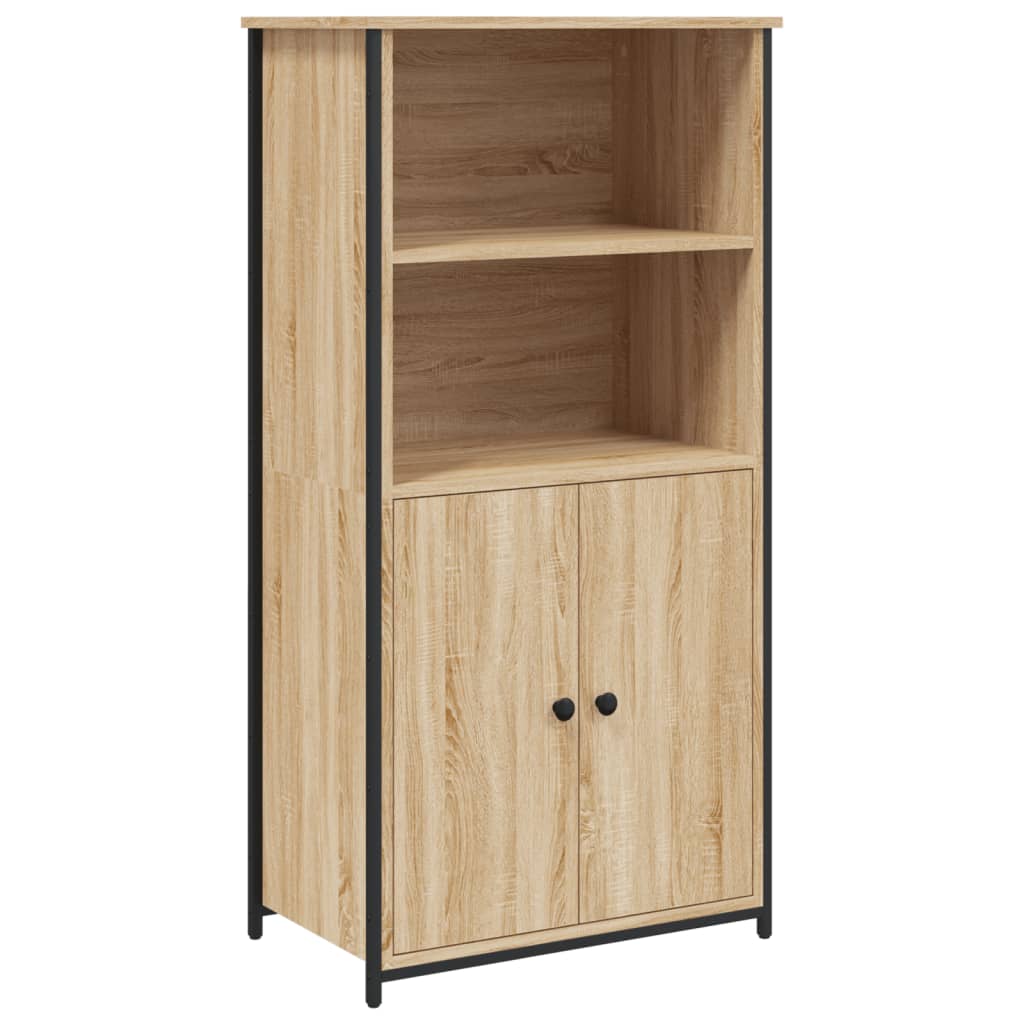 Aparador alto - Mueble de almacenamiento 62 Madera Clara