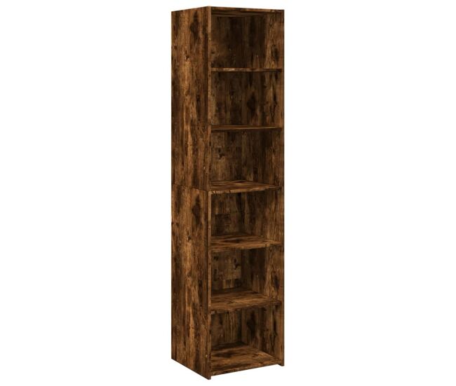 Aparador alto - mueble de almacenamiento madera de ingeniería roble sonoma 45x41x185 cm es1398