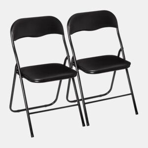 WELL HOME - Conjunto de 2 Cadeiras Dobráveis
