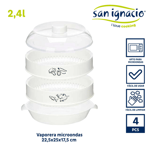 Vaporizador para micro-ondas de 2,4 litros da coleção KINVARA