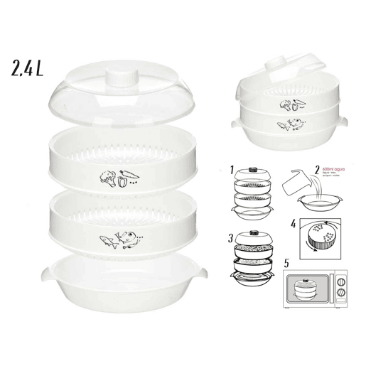 Vaporizador para micro-ondas de 2,4 litros da coleção KINVARA