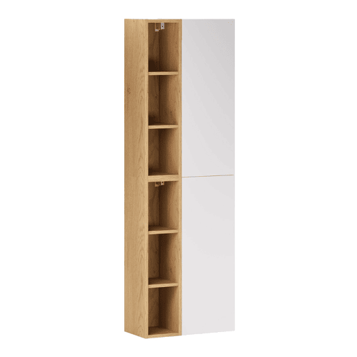 Conjunto de móvel e coluna Oria Branco mate 80 cm Conjunto de móvel e coluna Oria Branco mate 80 cm