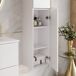 Conjunto de mueble y columna de Oria 80 Conjunto de mueble y columna de Oria 80 Blanco
