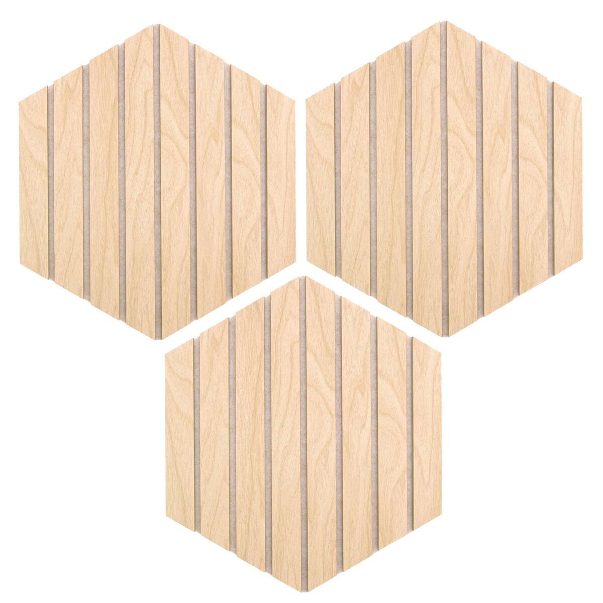 Well Home Set de 3 paneles decorativos 'Colva' Hexágono