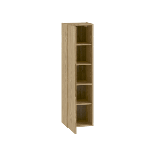 Conjunto móvel lavatório simples 60cm e coluna Viggo Madeira
