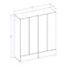 Armario 4 puertas 2 cajones Lilia 179 Armario 4 puertas 2 cajones Lilia 179 Madera
