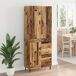 Aparador alto - Mueble de almacenamiento 2 pcs 69 Aparador alto - Mueble de almacenamiento 2 pcs 69 Madera