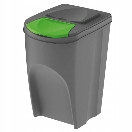 Conjunto de 3 lixeiras KEDEN SORTIBOX para lixo e reciclagem.