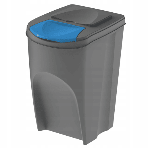 Conjunto de 3 lixeiras KEDEN SORTIBOX para lixo e reciclagem.
