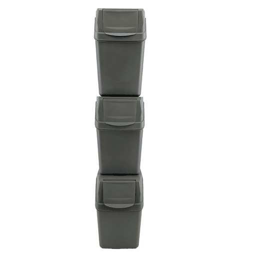 Conjunto de 3 latas de lixo