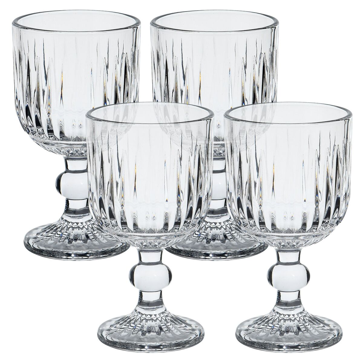 Juego de 4 Copas de cristal San Ignacio