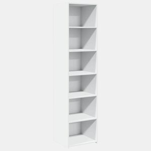 Armário alto - Bufete - Móvel de apoio 45x41x185 cm derivados de madeira branco pt1210