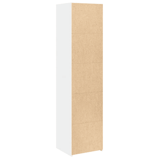 Armário alto - Bufete - Móvel de apoio 45x41x185 cm derivados de madeira branco pt1210