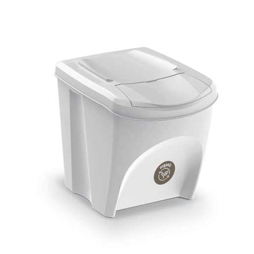Conjunto de 4 lixeiras KEDEN SORTIBOX para lixo e reciclagem.